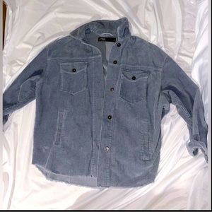 Oversize Zara Charcoal Corduroy Jacket